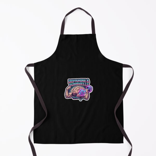 Item preview, Dopamine and Dumbbells Synthwave Gym Brain designed and sold by Maclaw200d.