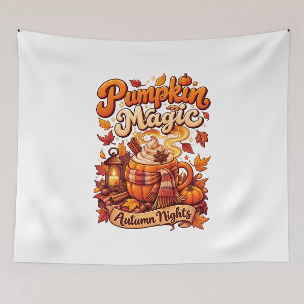 Item preview, Pumpkin Coffee Magic designed and sold by LuveraxArt.