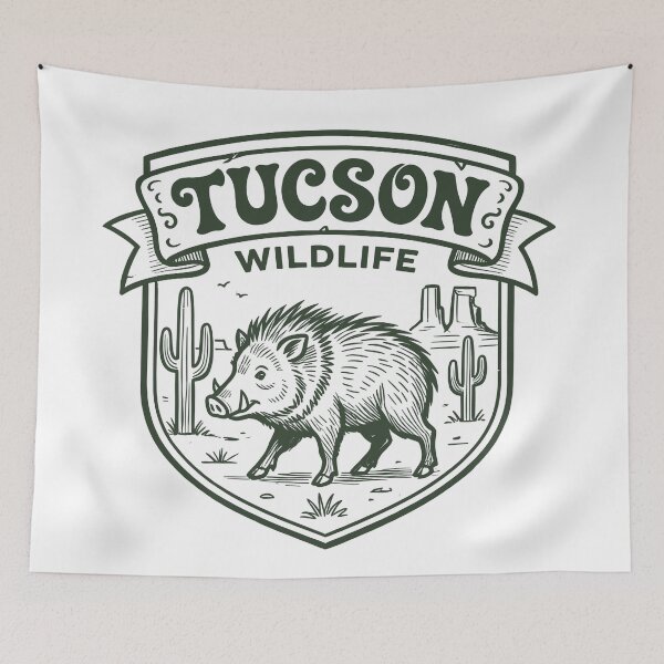 Item preview, Tucson Arizona Javelina Wildlife – Desert Peccary designed and sold by Art-Arcade6.