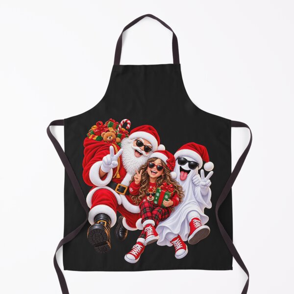 Item preview, Santa Claus and Christmas Ghosts – Fun Holiday Family designed and sold by ArtSpark Studio.
