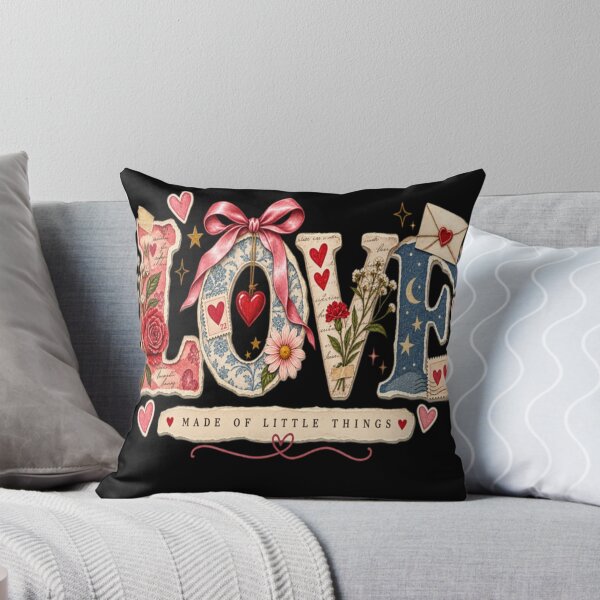 Item preview, Love Made of Little Things Vintage Romantic Typography Collage designed and sold by TulipsArtDesigns .