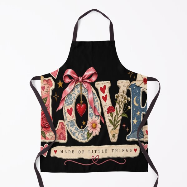 Item preview, Love Made of Little Things Vintage Romantic Typography Collage designed and sold by TulipsArtDesigns .