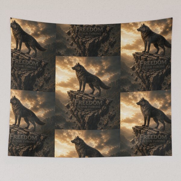 Item preview, Black Wolf T-Shirt designed and sold by IMOBILYARI VibeCore.