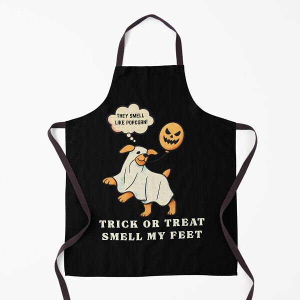 Item preview, Trick or Treat Smell My Feet Funny Halloween Ghost Dog | Light Ink Edition designed and sold by SunandShade.