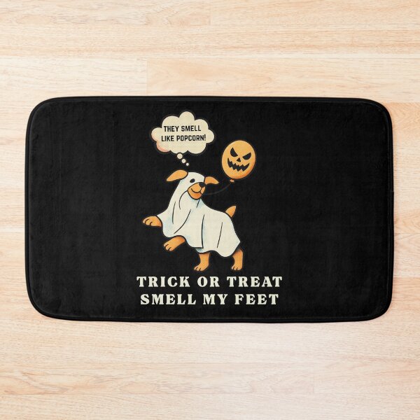 Item preview, Trick or Treat Smell My Feet Funny Halloween Ghost Dog | Light Ink Edition designed and sold by SunandShade.