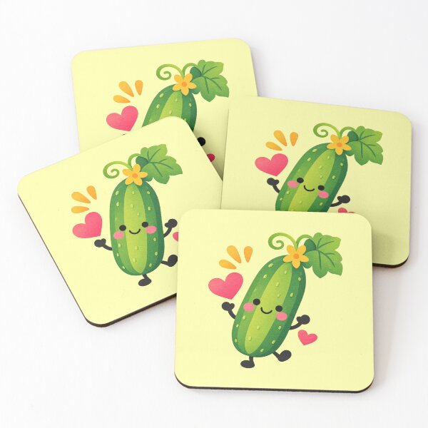 Item preview, Cucumber Vegetable Lover Cute Gardening Gift – Funny Kawaii Cucumber Meme Design designed and sold by StickyDelights.