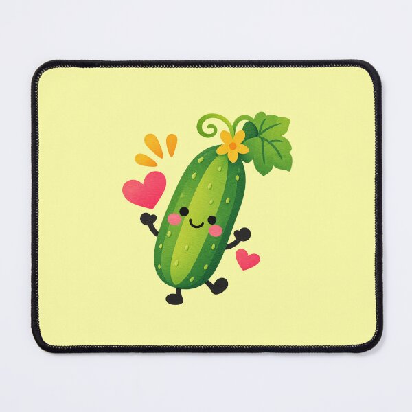 Item preview, Cucumber Vegetable Lover Cute Gardening Gift – Funny Kawaii Cucumber Meme Design designed and sold by StickyDelights.