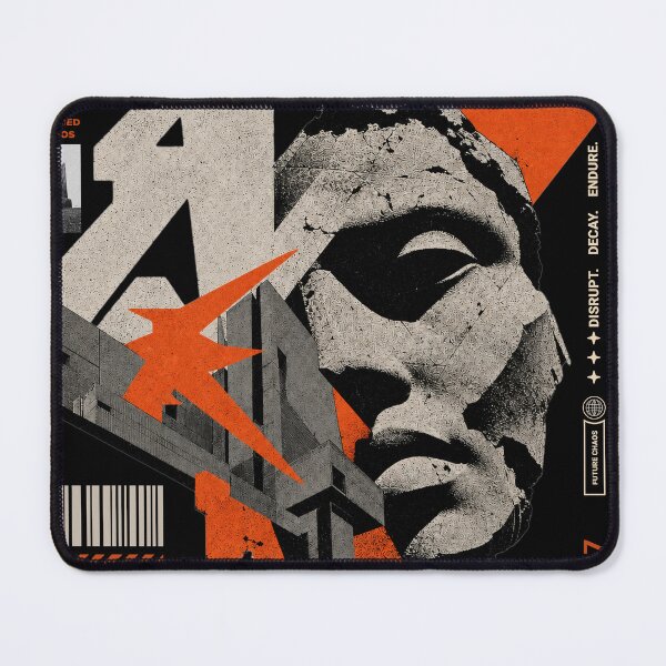 Item preview, System Collapse Brutalist Statue Concrete Architecture Graphic designed and sold by DesignedByMarty.