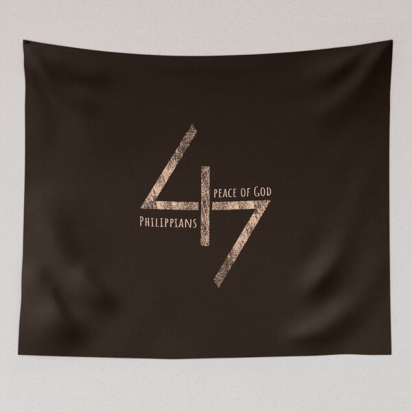 Item preview,  Minimal Christian Typography - Philippians 4:7 Peace of God | Peach designed and sold by ZechJohnRB.