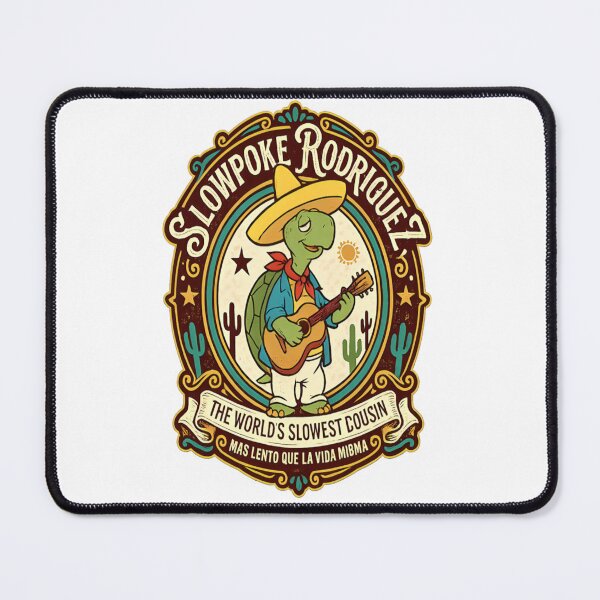 Item preview, Slowpoke Rodriguez Mexican Fiesta Vintage Retro Cartoon Design designed and sold by CatLovers Studio.