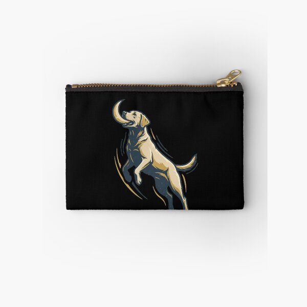 Item preview, Jumping Yellow Labrador Retriever Graphic | Vintage Fetching Dog Vector Art designed and sold by mood-draftsman.
