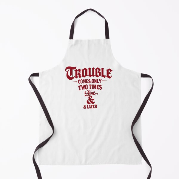 Item preview, Trouble Comes Only Two Times Streetwear Typography T-Shirt designed and sold by FrozenHeat97.