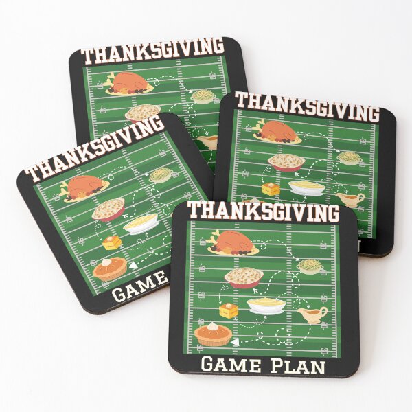 Item preview, Thanksgiving Game Plan Football Dinner | Turkey Day Football Thanksgiving | Light Ink Edition designed and sold by SunandShade.