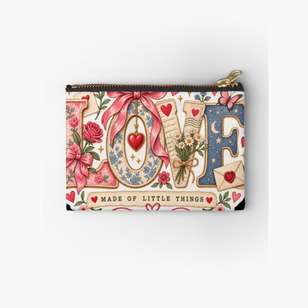 Item preview, Love Made of Little Things Vintage Romantic Typography Collage designed and sold by TulipsArtDesigns .
