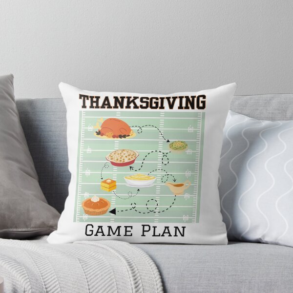 Item preview, Thanksgiving Game Plan Football Dinner | Turkey Day Football Thanksgiving | Dark Ink Edition designed and sold by SunandShade.