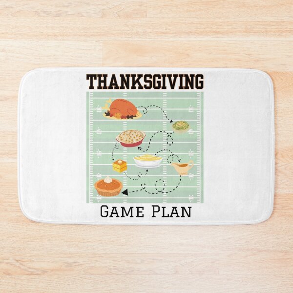 Item preview, Thanksgiving Game Plan Football Dinner | Turkey Day Football Thanksgiving | Dark Ink Edition designed and sold by SunandShade.