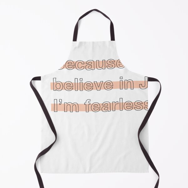 Item preview, Because I believe in Jesus I'm fearless. designed and sold by HyperMegaGreat.