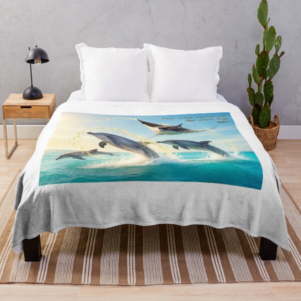 Item preview, Golden Flight — Dolphins & Manta Ray designed and sold by Hawaii26.