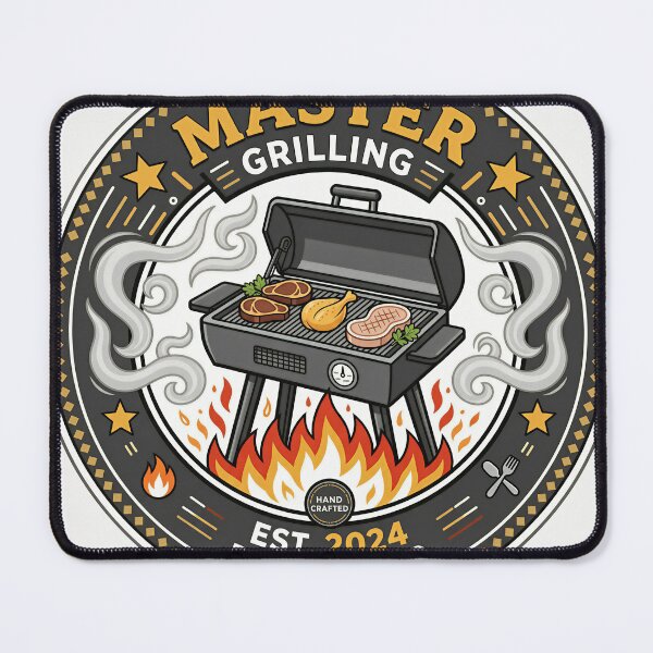Item preview, Barbecue Grill Master Emblem designed and sold by DIUMERI.
