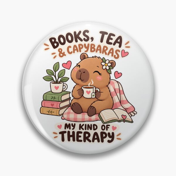 Item preview, Cute Capybara Tea & Books – Kawaii Book Lover Funny Design designed and sold by JrNergal.