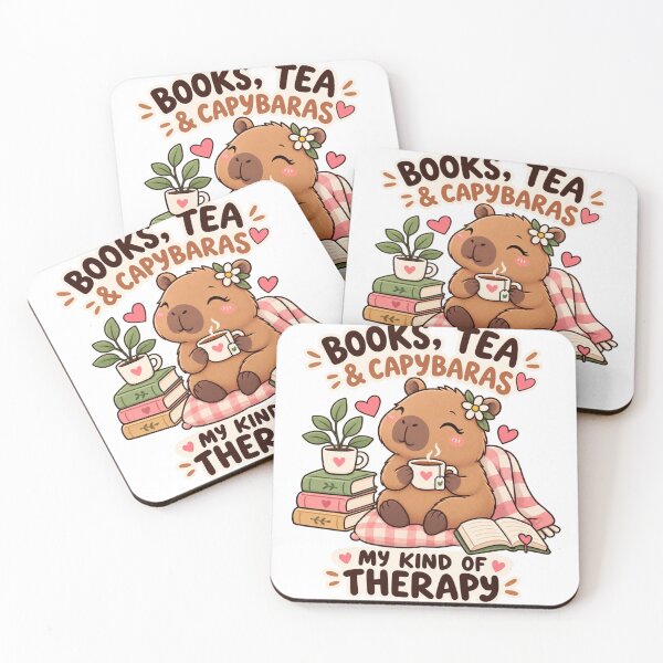 Item preview, Cute Capybara Tea & Books – Kawaii Book Lover Funny Design designed and sold by JrNergal.