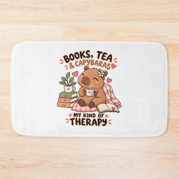 Item preview, Cute Capybara Tea & Books – Kawaii Book Lover Funny Design designed and sold by JrNergal.