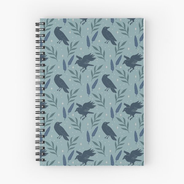 Item preview, Crow Folk Art Pattern | Gothic Woodland Bird Design designed and sold by TheSpellboundArtist.