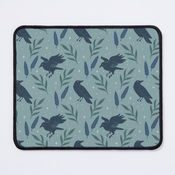 Item preview, Crow Folk Art Pattern | Gothic Woodland Bird Design designed and sold by TheSpellboundArtist.