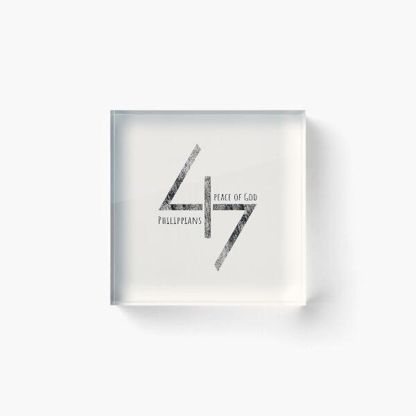Item preview, Minimal Christian Typography - Philippians 4:7 Peace of God | black designed and sold by ZechJohnRB.