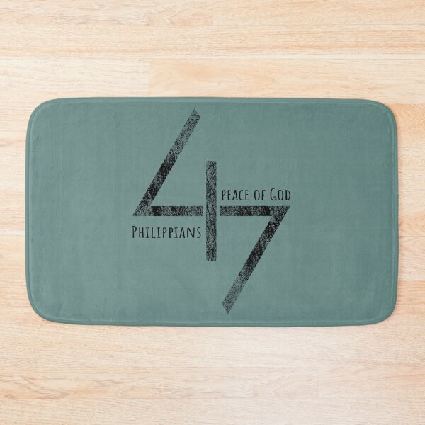Item preview, Minimal Christian Typography - Philippians 4:7 Peace of God | black designed and sold by ZechJohnRB.