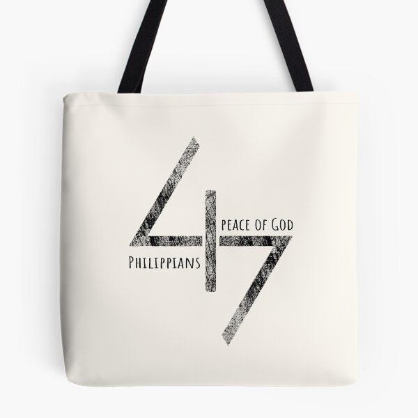 Item preview, Minimal Christian Typography - Philippians 4:7 Peace of God | black designed and sold by ZechJohnRB.