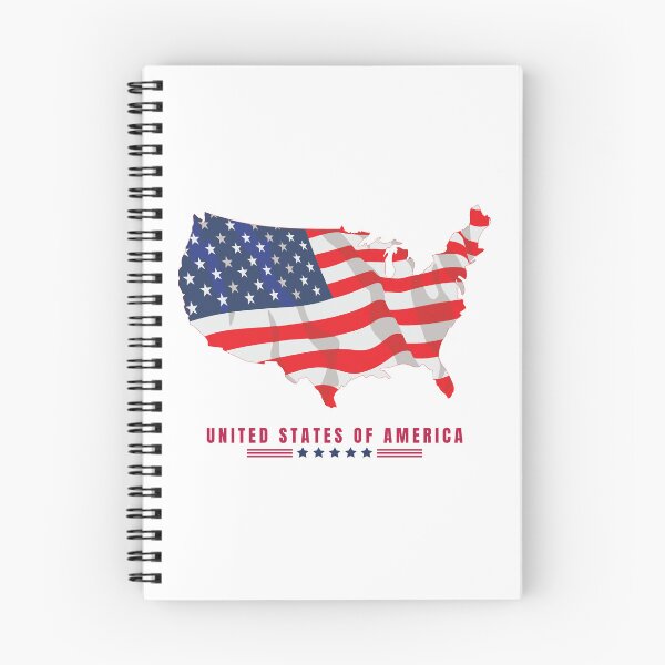 Item preview, United States of America Map Flag designed and sold by Typography Mall.