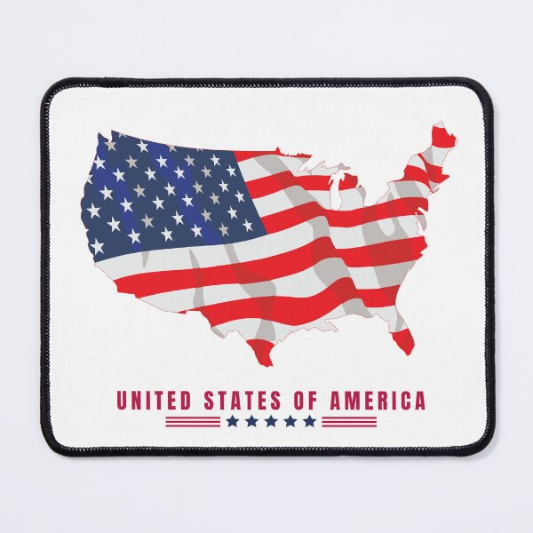 Item preview, United States of America Map Flag designed and sold by Typography Mall.