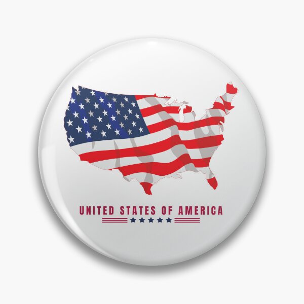 Item preview, United States of America Map Flag designed and sold by Typography Mall.