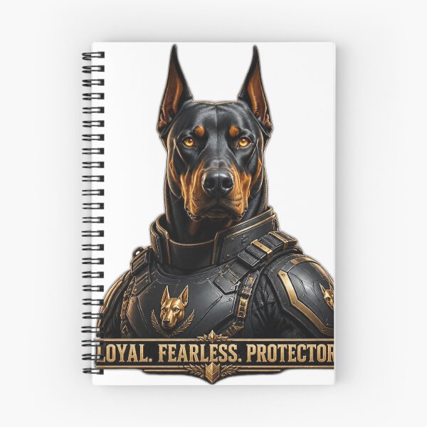 Item preview, Loyal Fearless Protector – Armored Doberman Dog Art designed and sold by RobertArt08.