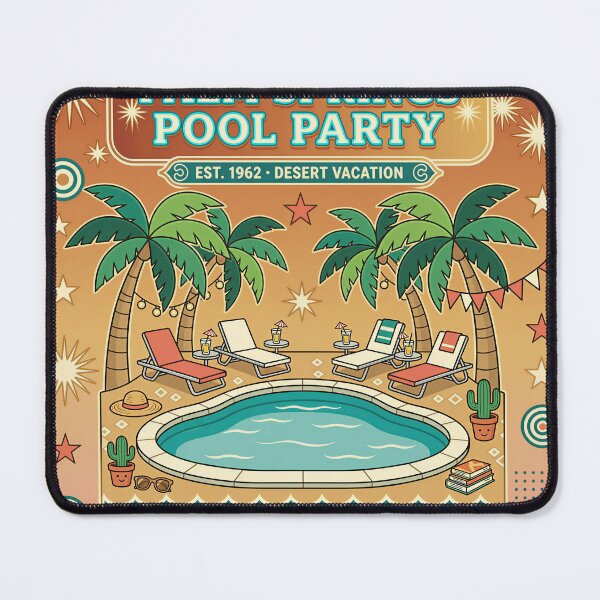 Item preview, Palm Springs Pool Party Retro Vintage T-Shirt designed and sold by DIUMERI.