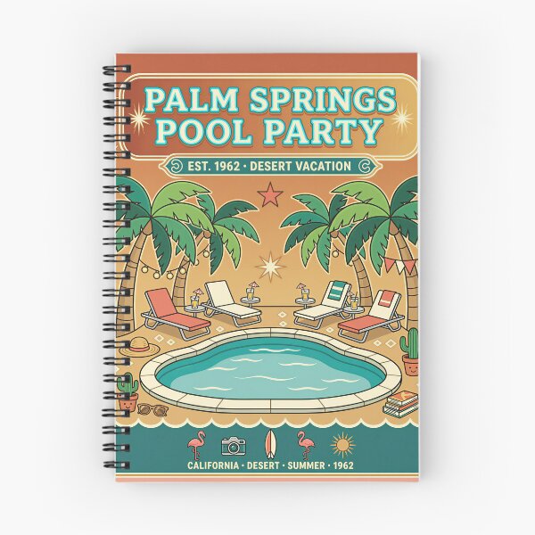 Item preview, Palm Springs Pool Party Retro Vintage T-Shirt designed and sold by DIUMERI.