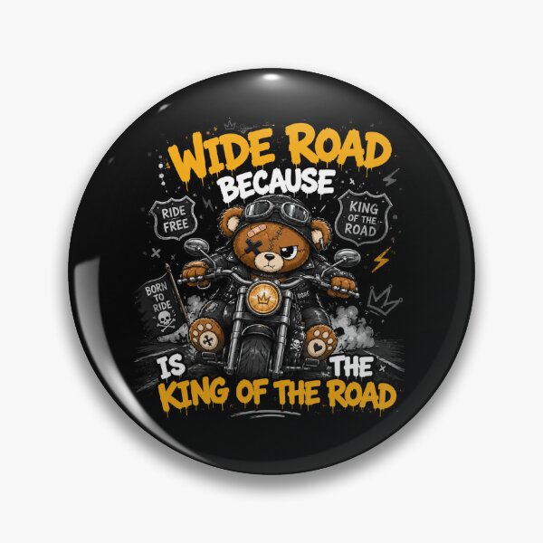 Item preview, Wide Road Is The King Of The Road - Biker Teddy Bear designed and sold by Ekstrashop.