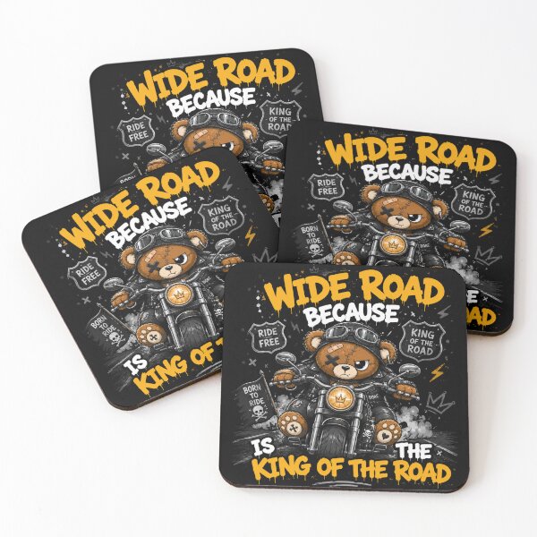 Item preview, Wide Road Is The King Of The Road - Biker Teddy Bear designed and sold by Ekstrashop.
