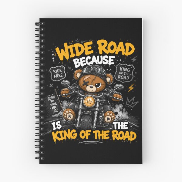 Item preview, Wide Road Is The King Of The Road - Biker Teddy Bear designed and sold by Ekstrashop.