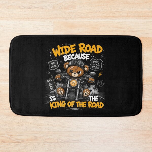 Item preview, Wide Road Is The King Of The Road - Biker Teddy Bear designed and sold by Ekstrashop.