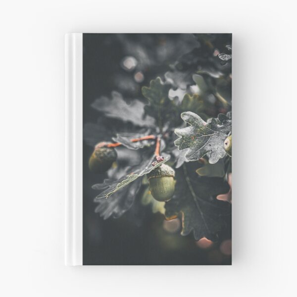 Item preview, Oak Branch Acorns Moody Autumn Nature Photography designed and sold by BetweenForms.