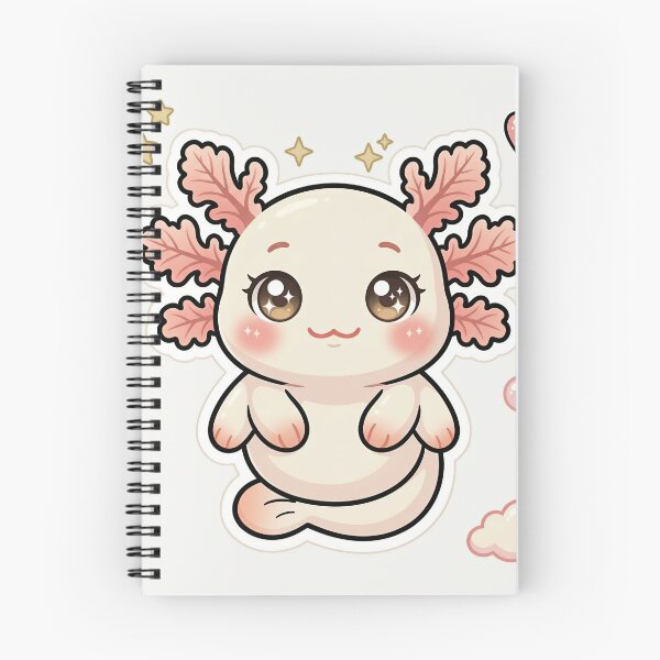 Item preview, Cute Axolotl Pastel Kawaii Sticker designed and sold by DIUMERI.