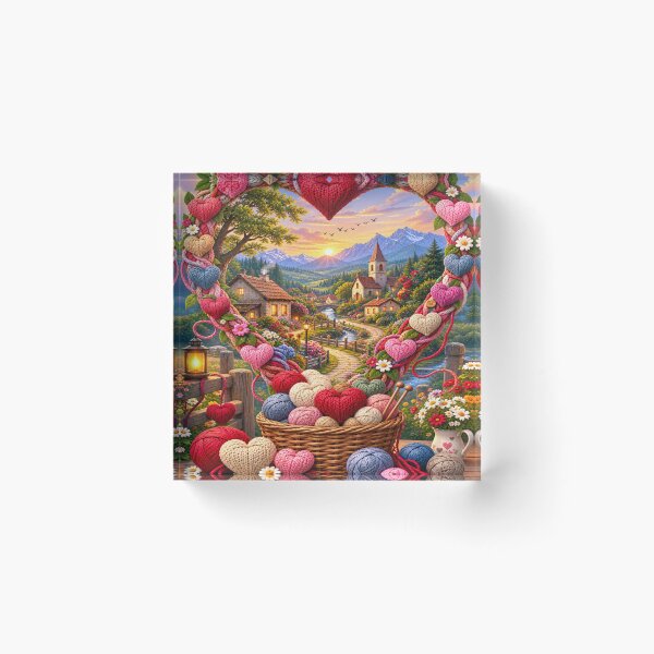 Item preview, Colorful heart garden at sunset  designed and sold by urbanshop7.