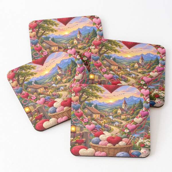 Item preview, Colorful heart garden at sunset  designed and sold by urbanshop7.