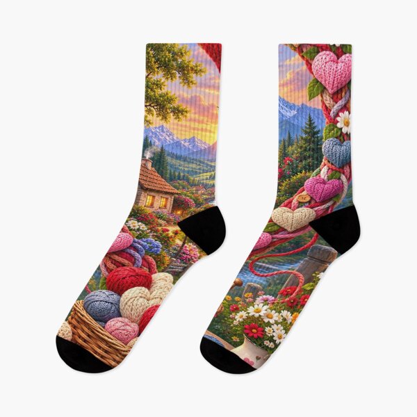 Item preview, Colorful heart garden at sunset  designed and sold by urbanshop7.