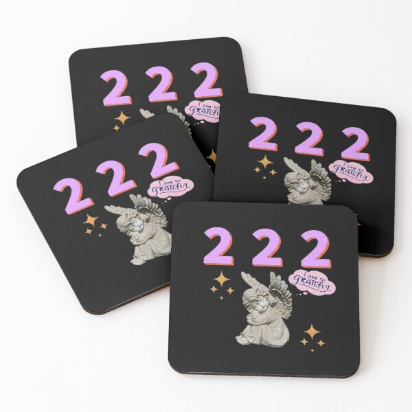 Item preview, 222 Angel Number Design | Aesthetic | Manifest | Manifestation | Grateful | Angels | Spiritual | Gratitude Journals | Pink |  tshirts, mugs, stickers, posters designed and sold by TeenLake.