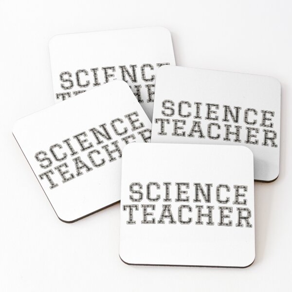 Item preview, Science Teacher Black White Buffalo Check Varsity Letter designed and sold by Worn & Witty.
