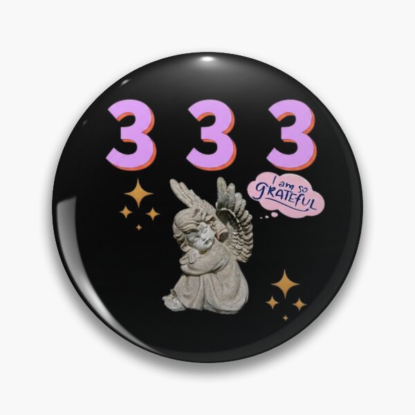 Item preview, 333 Angel Number Design | Aesthetic | Manifest | Manifestation | Grateful | Angels | Spiritual | Gratitude Journals | Pink |  tshirts, mugs, stickers, posters designed and sold by TeenLake.