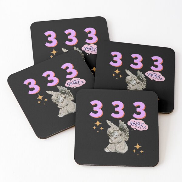 Item preview, 333 Angel Number Design | Aesthetic | Manifest | Manifestation | Grateful | Angels | Spiritual | Gratitude Journals | Pink |  tshirts, mugs, stickers, posters designed and sold by TeenLake.